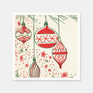 Guardanapo De Papel Lâmpadas de Vintage fraldas de natal