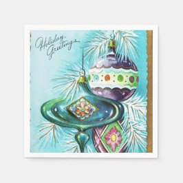 Guardanapo De Papel Lâmpadas de Vintage fraldas de natal