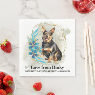 Guardanapo De Papel Lancashire Heeler Wedding Napkin Com Cães Foto