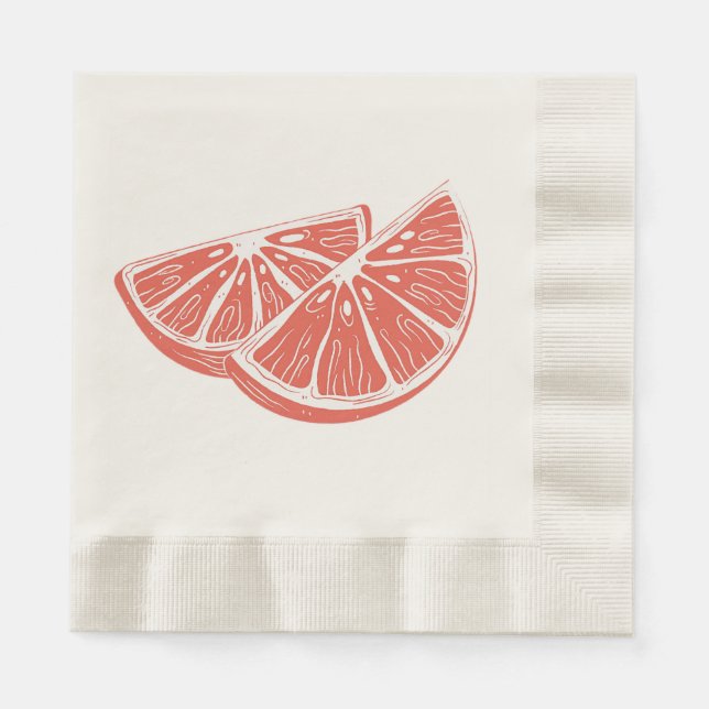 Guardanapo De Papel Laranja (Frente)