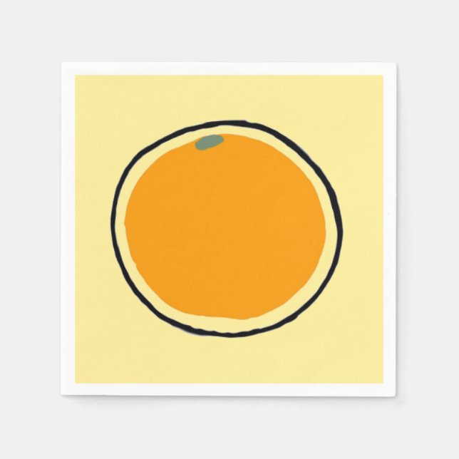 Guardanapo De Papel Laranja (Frente)