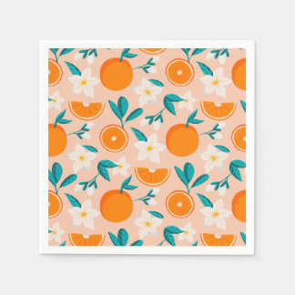 Guardanapo De Papel Laranja cítrica