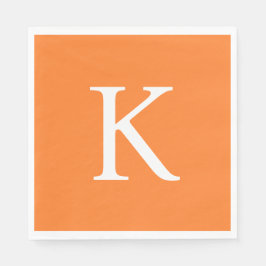 Guardanapo De Papel Laranja de margarida plana moderna