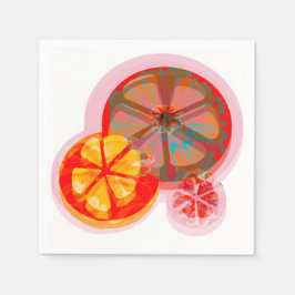 Guardanapo De Papel Laranja de Verão