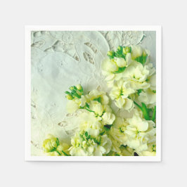 Guardanapo De Papel Lares de vindima com lilases brancas