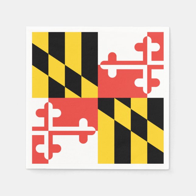 Guardanapo De Papel Large Maryland Flag Napkins (Frente)
