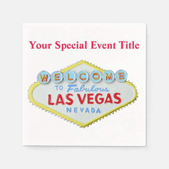 Guardanapo De Papel Las Vegas (Frente)