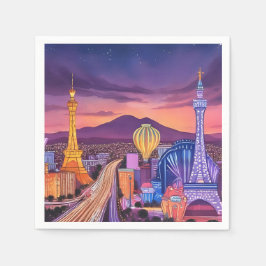 Guardanapo De Papel Las Vegas Cocktail Napkin