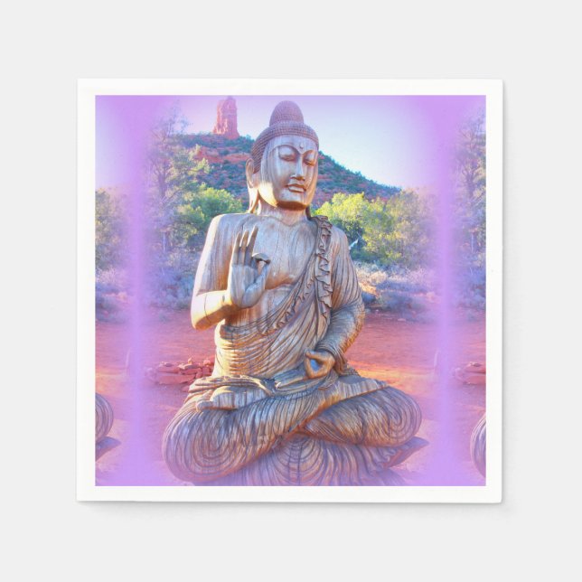 Guardanapo De Papel lavanda aura buddha (Frente)