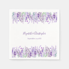 Guardanapo De Papel Lavanda Bojamento Botânico Floral