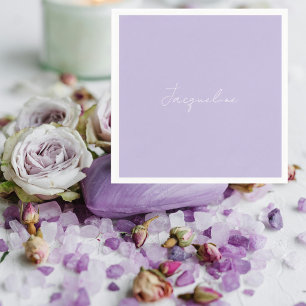 Guardanapo De Papel Lavanda Cocktail de Banho com Rótulo Personalizado