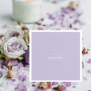 Guardanapo De Papel Lavanda Cocktail Personalizado Nome Chá de Noiva