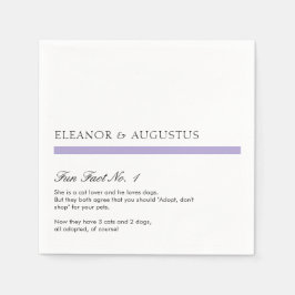 Guardanapo De Papel Lavanda digitalizante Fatos de diversão modernos r