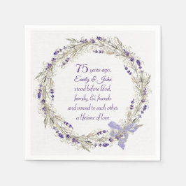 Guardanapo De Papel lavanda dos 75 anos