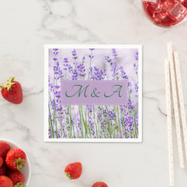 Guardanapo De Papel Lavanda Fields Casamento Cocktail Napkins