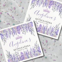 Lavanda Floral Roxo Quinceanera