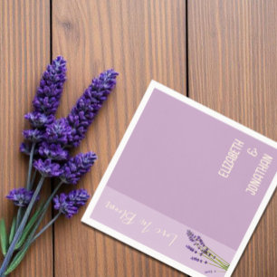 Guardanapo De Papel Lavanda Love Wedding