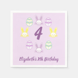 Guardanapo De Papel Lavanda Páscoa 4º aniversário