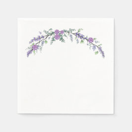 Guardanapo De Papel Lavanda Roxo e Eucalyptus