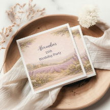 Lavender Field Garden Birthday