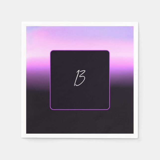 Guardanapo de papel Lavender Sunset (Frente)