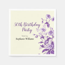 Lavender Wildflower Women's 50th Birthday Party