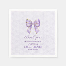 Guardanapo De Papel Lavender Wisteria Ribbon – Japanese-Inspired