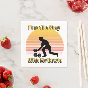 Guardanapo De Papel Lawn Bowls: Hora De Brincar Com Meus Bolinhos,