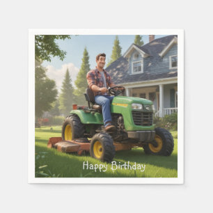 Guardanapo De Papel Lawnmower Man Birthday