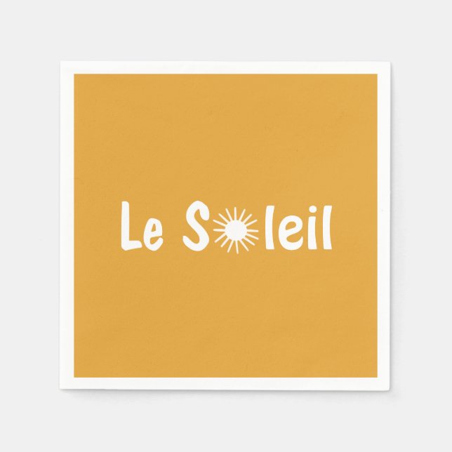 Guardanapo De Papel Le Soleil French Sunshine Custom Colors (Frente)