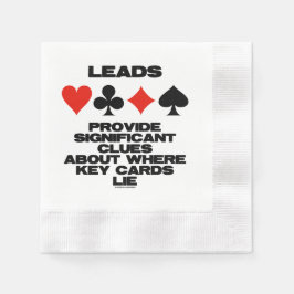 Guardanapo De Papel Leads Fornecem Pistas Significativas Sobre Cartas-