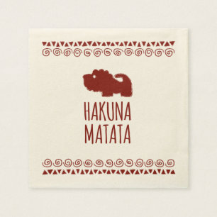 Guardanapo De Papel Leão de Hakuna Matata