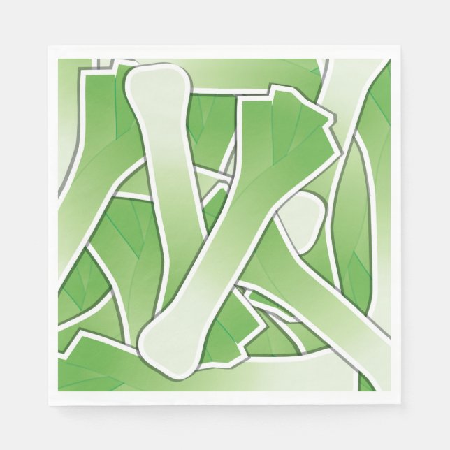 Guardanapo De Papel Leek Funky (Frente)