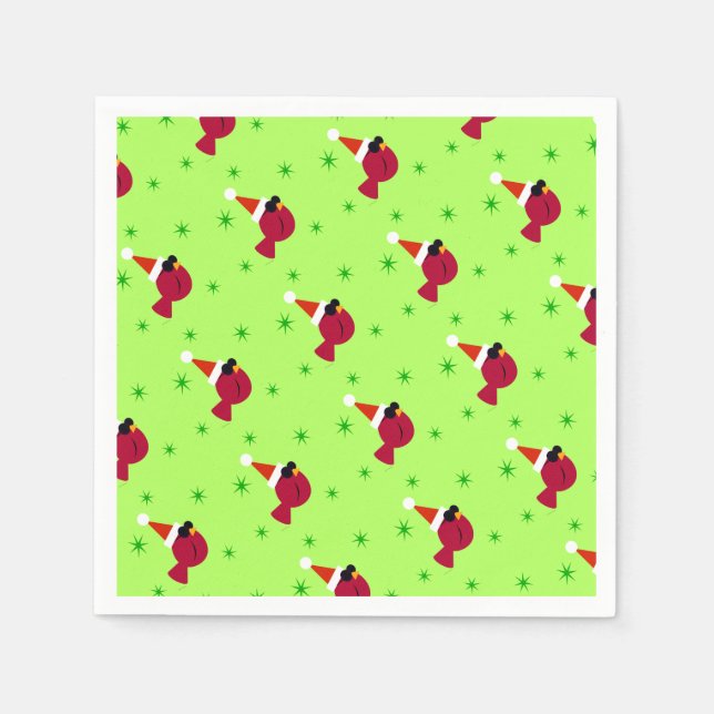 Guardanapo De Papel Legal Cardinho Festa de Natal Cocktail Napkins (Frente)