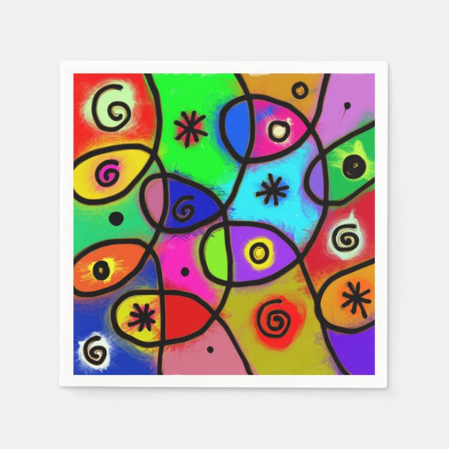 Guardanapo De Papel Legal e Funky Napkins (Frente)