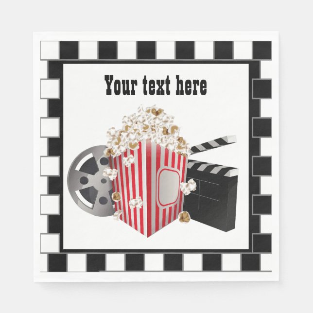 Guardanapo De Papel legal festa de cinema (Frente)
