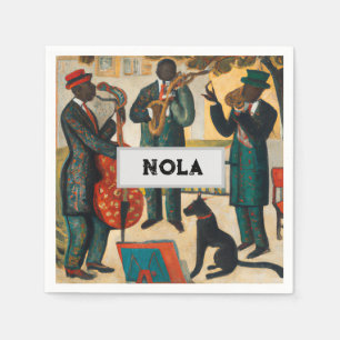 Guardanapo De Papel Legal Jazz Trio Em Papel NOLA Napkin