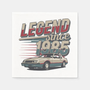 Guardanapo De Papel Legenda do carro vintage - Presente de aniversário