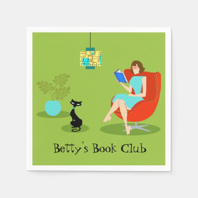 Guardanapo De Papel Legenda personalizável de papel para mulheres (Frente)