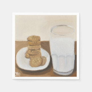 Guardanapo De Papel Leite e cookies