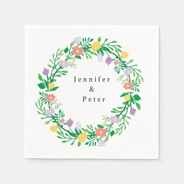 GUARDANAPO DE PAPEL LEMÃO CUTO E FLORANTES DECOUPAÇÃO FLORAL (Frente)