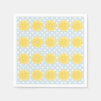 Guardanapo De Papel Lemon and Light Blue Summer Napkins
