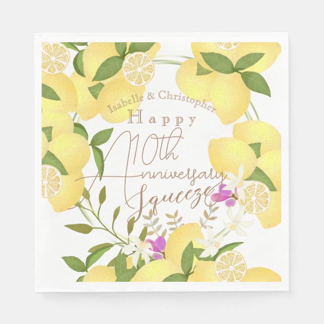 Guardanapo De Papel Lêmon branco (Frente)