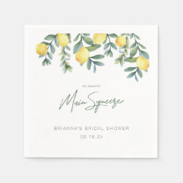 Guardanapo De Papel Lemon Ela Encontrou Seu Amor Chuva de Presentes Nu