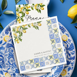 Guardanapo De Papel Lemon Grove Rustic Italiana Themed Wedding