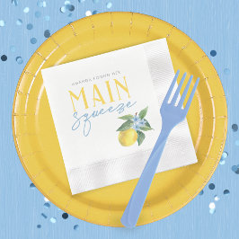Guardanapo De Papel Lemon Main Squeeze Cocktail Personalizado Moeda