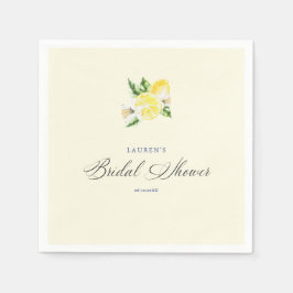 Guardanapo De Papel Lemon Mediterranean chá de panela italian