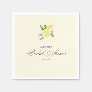 Guardanapo De Papel Lemon Mediterranean chá de panela italian