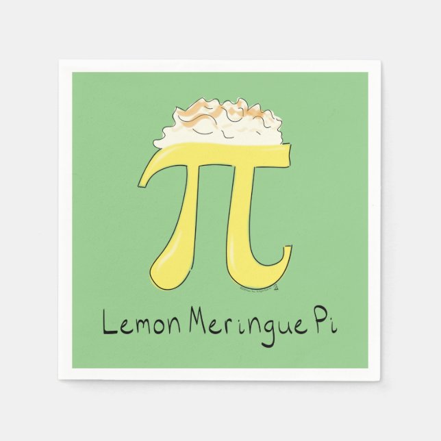 Guardanapo De Papel Lemon Meringue Pi - Símbolo de Matemática (Frente)