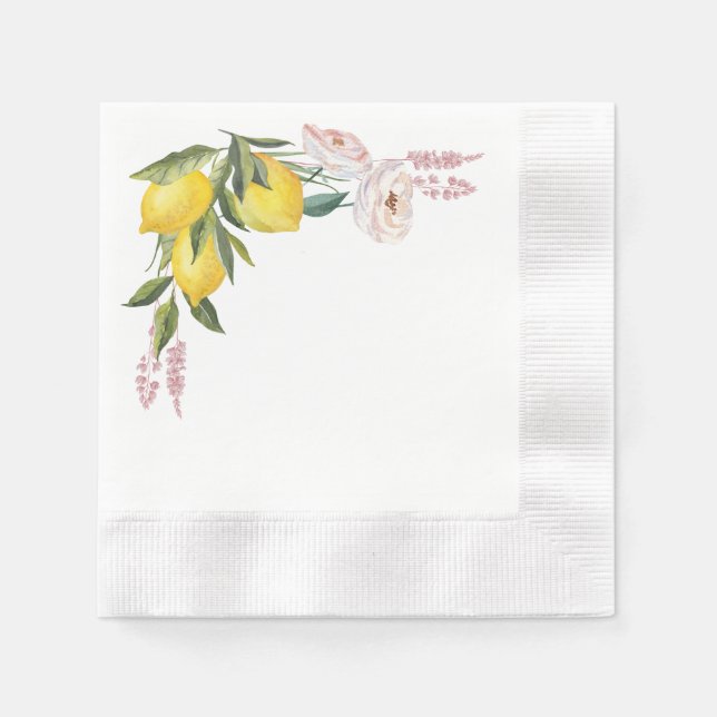 Guardanapo De Papel Lemon Paper Napkin (Frente)